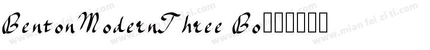 BentonModernThree Bo字体转换